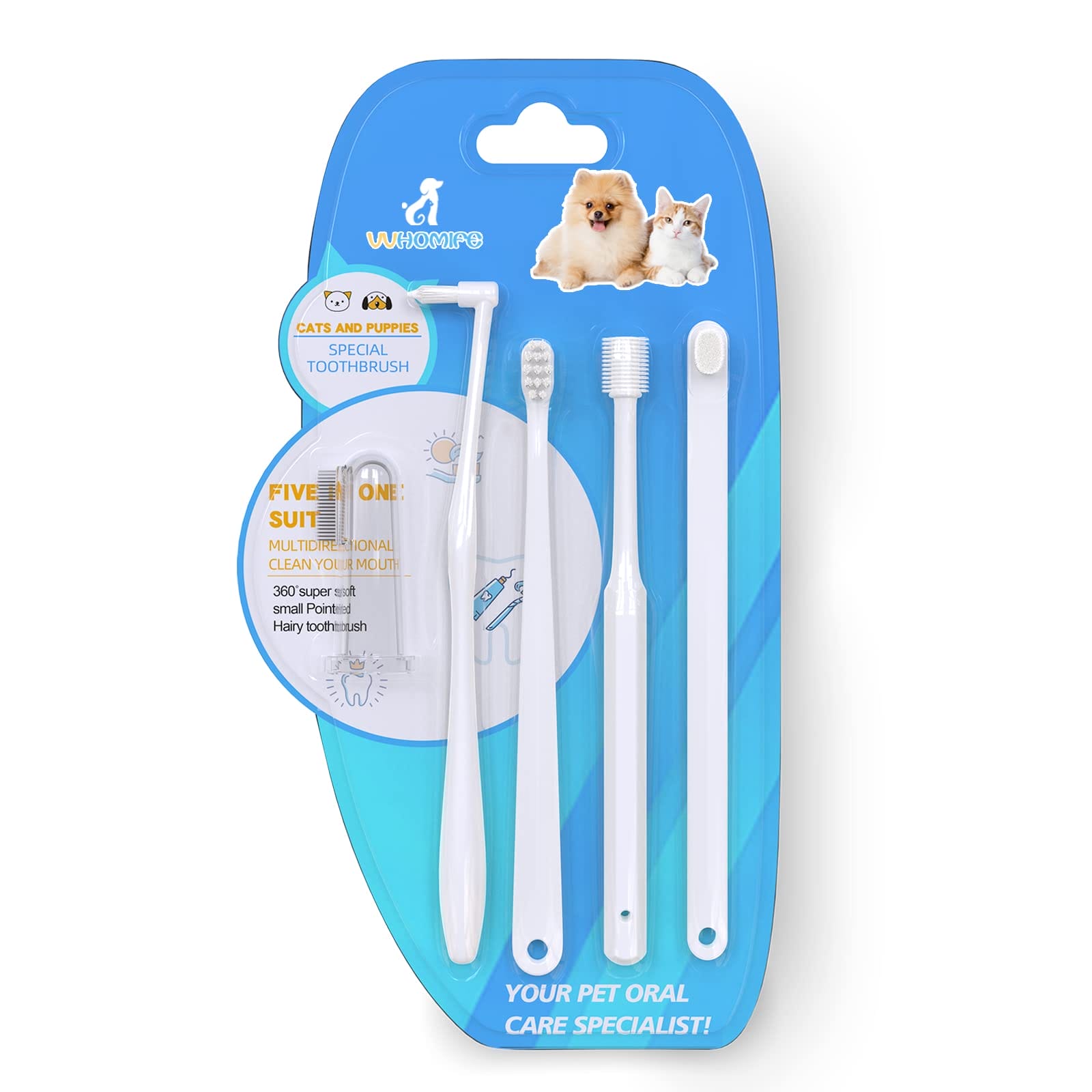 VVHOMIFE Cat Toothbrush Kit
